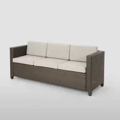 Puerta Wicker Patio Sofa - Christopher Knight Home -Outdoor Furniture Store GUEST 2dc0e2e4 b107 40f5 961c 9a1d9782969a