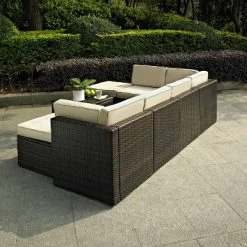 Palm Harbor 8pc All-Weather Wicker Patio Seating Set - Sand - Crosley 9 Palm Harbor 8pc All-Weather Wicker Patio Seating Set - Sand - Crosley -Outdoor Furniture Store GUEST 2e223d86 9776 41ca 894b 3eddd554f304