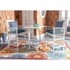 Pate 3pc Bistro Set - White/Navy - Safavieh -Outdoor Furniture Store GUEST 2eeb2ae6 2e4b 4614 8ce7 e90512c8c79d