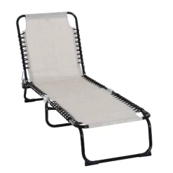 Outsunny Outdoor Folding Chaise Lounge Chair Portable Lightweight Reclining Garden Sun Lounger With 4-Position Adjustable Backrest For Patio, Deck, And Poolside -Outdoor Furniture Store GUEST 2f2225ce 6435 4456 ae1b db2b45196751