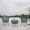 3pc Outdoor Wicker Conversation Set With Cushions - Dark Gray - GODEER -Outdoor Furniture Store GUEST 2f5d5164 674a 4692 bbc7 8f741f23d302