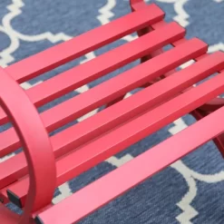 Outdoor Steel Single Seat Garden Arm Chair - Red - Captiva Designs -Outdoor Furniture Store GUEST 2f7dd429 69b5 412b 8f5e 7800e04071d5