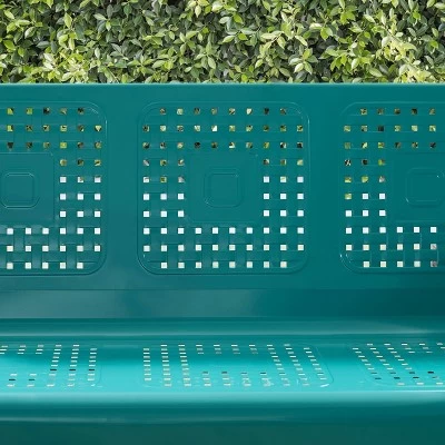 Bates Outdoor Sofa Glider - Turquoise - Crosley 13 Bates Outdoor Sofa Glider - Turquoise - Crosley - Image 11