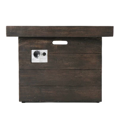 Avondale 3pc All-Weather Wicker Patio Chair Set W/ Fire Pit - Dark Brown - Christopher Knight Home 5 Avondale 3pc All-Weather Wicker Patio Chair Set W/ Fire Pit - Dark Brown - Christopher Knight Home - Image 3