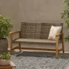 Hampton Wicker Loveseat - Natural/Gray - Christopher Knight Home -Outdoor Furniture Store GUEST 3249d5ca 8906 42dd bc4c 9396a2dda5fd