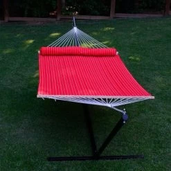 13' Quilted Hammock With Matching Pillow Striped - Red/Brown - Algoma -Outdoor Furniture Store GUEST 325d6c68 7ccf 4da8 80e7 5a4ed5faf6be