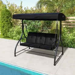 Costway 3-Seat Outdoor Converting Patio Swing Glider Adjustable Canopy Porch Swing Coffee/Black/Red 24 Costway 3-Seat Outdoor Converting Patio Swing Glider Adjustable Canopy Porch Swing Coffee/Black/Red -Outdoor Furniture Store GUEST 325fdada 4c67 4a6a a67d b3f11b2b1586