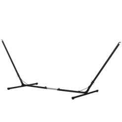 Outsunny Universal Hammock Stand 10-13ft Adjustable Steel Stand Space-Saving And Portable Carrying For Indoor And Outdoor Use, Black -Outdoor Furniture Store GUEST 33256167 31e2 4d27 85be 88a0a28e414a