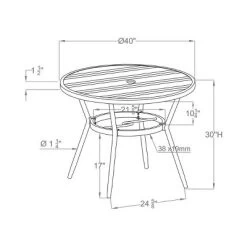 3pc Arna Patio Set With 40" Round Dining Table - MiBasics -Outdoor Furniture Store GUEST 33362150 a5bf 4bfe a8b6 b5a9af461acf
