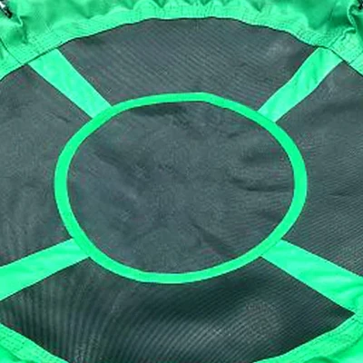 Gobaplay Round Platform Outdoor Backyard Tree Swing With Adjustable Polyethylene Rope And Power-Coated Padded Steel Frame, Green 5 Gobaplay Round Platform Outdoor Backyard Tree Swing With Adjustable Polyethylene Rope And Power-Coated Padded Steel Frame, Green - Image 3