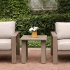 Simple Relax Outdoor 24" End Table With Sled Base In Wood Grained Finish -Outdoor Furniture Store GUEST 33de0919 d850 4076 b625 29c5467773d1