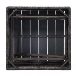 4pc Outdoor Wicker Rectangle Daybed With Canopy & Cushions - Blue - GODEER -Outdoor Furniture Store GUEST 34f86c28 6c3a 4fb3 8a82 f6ffa6b1eebb 1