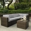 Palm Harbor 6pc Outdoor Wicker Sectional Set - Gray - Crosley 2 Palm Harbor 6pc Outdoor Wicker Sectional Set - Gray - Crosley -Outdoor Furniture Store GUEST 35471e3f bdf8 4861 8560 8005958348f6