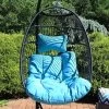 Sunnydaze Decor Sunnydaze Outdoor Resin Wicker Julia Hanging Basket Egg Chair Swing With Cushions And Headrest - 2pc -Outdoor Furniture Store GUEST 356cc780 0b97 4ca9 840f 41e20296e509