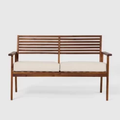 Saracina Home Mid-Century Modern Slatted Acacia Outdoor Bench 13 Saracina Home Mid-Century Modern Slatted Acacia Outdoor Bench -Outdoor Furniture Store GUEST 357cd598 0985 4ecf 9acd e431a2949b76