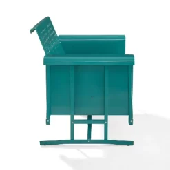 Bates Outdoor Loveseat Glider - Turquoise Gloss - Crosley -Outdoor Furniture Store GUEST 36ec3c4d 1392 4f34 857d 676e3f628e49