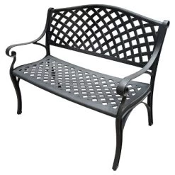 Modern Aluminum Patio Bench - Oakland Living -Outdoor Furniture Store GUEST 370583a3 1c2e 496d 8ee1 e96186a5916f