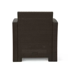 Jennings 5pc Faux Wicker Chat Set With Fire Pit - Brown/Mixed Beige - Christopher Knight Home -Outdoor Furniture Store GUEST 39184bcf 70e2 4798 9ab5 a7d86515c217