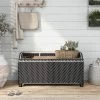 Maksville Outdoor Aluminum Storage Bench - MiBasics