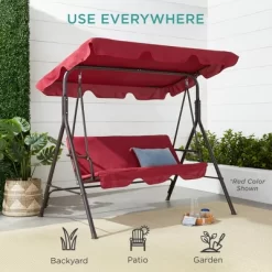 Best Choice Products 2-Person Outdoor Large Convertible Canopy Swing Glider Lounge Chair W/ Removable Cushions 18 Best Choice Products 2-Person Outdoor Large Convertible Canopy Swing Glider Lounge Chair W/ Removable Cushions -Outdoor Furniture Store GUEST 39920dc7 2999 4ca4 91d8 76621ff6ac7f