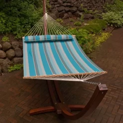 Algoma 13' Quick Dry Hammock With Pillow - Ocean Stripe -Outdoor Furniture Store GUEST 3acdc12f 075a 4405 b5d8 5927f65c9df8