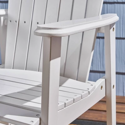 2pk Malibu Acacia Wood Patio Adirondack Dining Chairs - Christopher Knight Home 5 2pk Malibu Acacia Wood Patio Adirondack Dining Chairs - Christopher Knight Home - Image 3