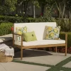 Luciano Acacia Wood Bench - Brown/Cream - Christopher Knight Home -Outdoor Furniture Store GUEST 3adfe061 0094 4241 844d 7c74b055cf7f