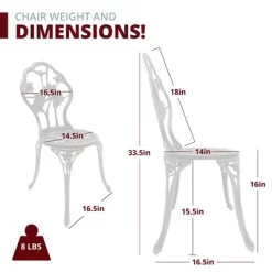 Zia 3-Piece Patio Bistro Table Set In Oil Rubbed Bronze | Kinger Home -Outdoor Furniture Store GUEST 3b40a1dd bca9 424b 8c13 c4d028e1c862