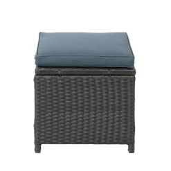 6pc Wicker Patio Conversation Set With Glass Table Ottomans & Cushions - Black/Dark Gray - GODEER 31 6pc Wicker Patio Conversation Set With Glass Table Ottomans & Cushions - Black/Dark Gray - GODEER -Outdoor Furniture Store GUEST 3b47085d 0b70 4398 8612 01ba9bb430c2