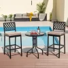 Costway Set Of 2 Outdoor Bar Height Dining Chairs Patio Metal Bar Stools With Cushion -Outdoor Furniture Store GUEST 3b869867 1c85 4b04 a285 299ba318f3dd