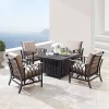 5pc Set With 42" Square Outdoor Aluminum Fire Table & 4 Deep Seating Chairs - Oakland Living -Outdoor Furniture Store GUEST 3ba4baca 1add 4ea0 ade8 1438bd0e9905