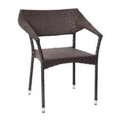 Merrick Lane Fade And Weather Resistant Modern PE Rattan Patio Dining Chair With Reinforced Steel Frame -Outdoor Furniture Store GUEST 3bfefd9a 74c8 448e a301 17eff6449aa9