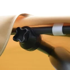 Outsunny 2-Person Porch Swing, Outdoor Patio Swing Bench With Adjustable Tilt Canopy, Cup Holder And Storage Tray, Steel Frame, Brown -Outdoor Furniture Store GUEST 3c333d38 fc53 4aa0 8c26 c0dd8ca4ae46