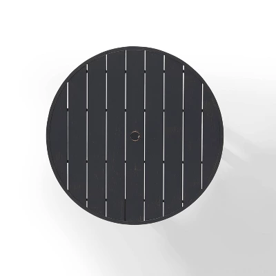 Kaplan 42" Outdoor Steel Round Dining Table Bronze - Crosley 5 Kaplan 42" Outdoor Steel Round Dining Table Bronze - Crosley - Image 3