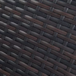 4pc Wicker Patio Sectional Seating Set With Cushions - Brown/Blue - GODEER -Outdoor Furniture Store GUEST 3d6b9cd9 24b5 484a b2fa 21b01b2bfa14