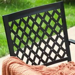 5pc Outdoor Conversation Set With Swivel Chairs & 28" Square Propane Fire Table - Captiva Designs -Outdoor Furniture Store GUEST 3f095725 3dc0 4fd9 a77f c6e18457b128