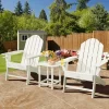 Tangkula Patio 3PCS Adirondack Chair Side Table Set Outdoor Chair Set With End Table Weather Resistant Cup Holder For Backyard Garden White 1 Tangkula Patio 3PCS Adirondack Chair Side Table Set Outdoor Chair Set With End Table Weather Resistant Cup Holder For Backyard Garden White -Outdoor Furniture Store GUEST 3fc035ca 33cb 44b8 a19e 1d5d7d4c40b4