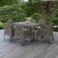 Lucca 7pc Dining Set With Cushions - Gray/Beige - DUKAP 18 Lucca 7pc Dining Set With Cushions - Gray/Beige - DUKAP -Outdoor Furniture Store GUEST 40f86c57 2a56 4dc9 8e14 80ab6f69f4fe
