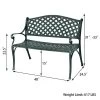 Costway 40'' Outdoor Antique Garden Bench Aluminum Frame Seats Chair Patio Garden Furni -Outdoor Furniture Store GUEST 417f92f1 3d42 4e37 9011 994d8c068170