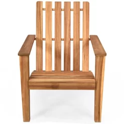 Costway Patio Acacia Wood Adirondack Chair Lounge Armchair Durable Outdoor Garden Yard -Outdoor Furniture Store GUEST 41b6b902 717f 4c7d bc8a 3644efc8c146