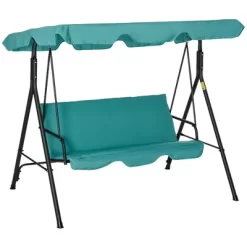 Outsunny 3-Person Porch Swing With Stand, Outdoor Swing For Patio Porch With Adjustable Tilt Canopy & Comfortable Swing Bench-Style Seat, Steel Frame 26 Outsunny 3-Person Porch Swing With Stand, Outdoor Swing For Patio Porch With Adjustable Tilt Canopy & Comfortable Swing Bench-Style Seat, Steel Frame -Outdoor Furniture Store GUEST 41d051a3 0a54 4c0a bec9 0bad39952059