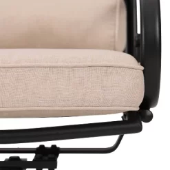 7pc Outdoor Dining Set With Svivel Chairs With Cushions & Large Metal Rectangle Table With Umbrella Hole - Captiva Designs -Outdoor Furniture Store GUEST 41fd3548 dda2 4952 838d 2e96af3be17f