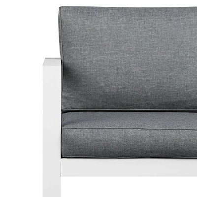 Baltic Patio Loveseat White - Real Flame 6 Baltic Patio Loveseat White - Real Flame - Image 4