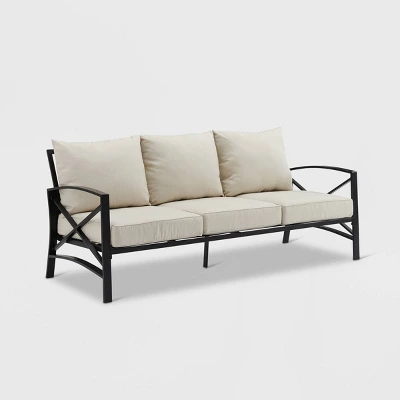 Kaplan Outdoor Metal Sofa Oil Rubbed Bronze With Cushions - Crosley 14 Kaplan Outdoor Metal Sofa Oil Rubbed Bronze With Cushions - Crosley - Image 12