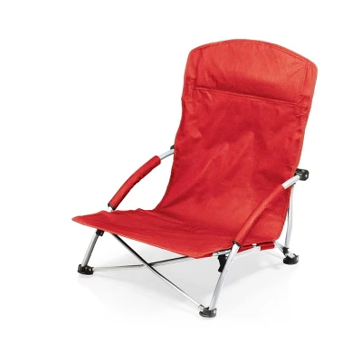 Picnic Time Tranquility Portable Beach Chair - Red 3 Picnic Time Tranquility Portable Beach Chair - Red
