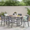 Colfax 7pc Outdoor Aluminum Dining Set - Natural/Gray/Dark Gray - Christopher Knight Home 1 Colfax 7pc Outdoor Aluminum Dining Set - Natural/Gray/Dark Gray - Christopher Knight Home -Outdoor Furniture Store GUEST 42dad106 63f1 4cb7 a36e afdce52fadd1
