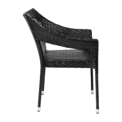 Flash Furniture Ethan Commercial Grade Stacking Patio Chair, All Weather PE Rattan Wicker Patio Dining Chair -Outdoor Furniture Store GUEST 441373c2 0307 4ffa b475 1d13d3e09c50