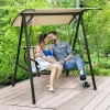Costway Outdoor 2-Seat Swing Loveseat Canopy Hanging Swing -Outdoor Furniture Store GUEST 4452a1f9 fcd9 4c19 87db d1e330c57545