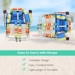 Tangkula 2 Pack Of Folding Beach Chair Portable Backpacking Chair With Cup Holder Headrest Storage Bag For Outdoor -Outdoor Furniture Store GUEST 445514c1 d6db 499d 8742 e7ed6e31e0dc