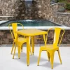 Flash Furniture Commercial Grade 23.75" Square Metal Indoor-Outdoor Table Set With 2 Stack Chairs 1 Flash Furniture Commercial Grade 23.75" Square Metal Indoor-Outdoor Table Set With 2 Stack Chairs -Outdoor Furniture Store GUEST 4455cacf 3d1b 4c1f 9444 52b58e97281e